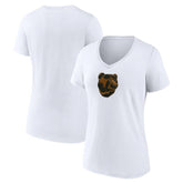 NHL Boston Bruins Women's Primary Logo V-Neck T-Shirt - White