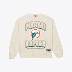 Miami Dolphins Women's Tonal Arch Sweatshirt Cream