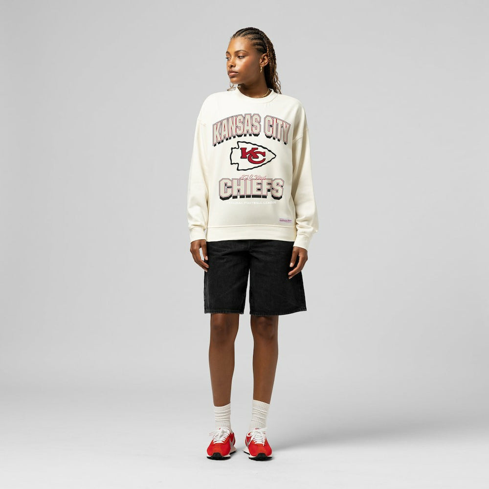 Kansas City Chiefs Women's Tonal Arch Sweatshirt Cream