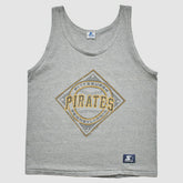 Pittsburgh Pirates Starter 1989 Tank - Gray - M By Fanatics Real Vintage Tanks