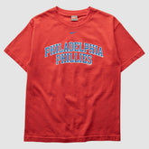 Philadelphia Phillies Nike 2000s T-Shirt - Red - XS By Fanatics Real Vintage T-shirts
