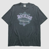 Colorado Rockies 2000s T-Shirt - Charcoal - L By Fanatics Real Vintage T-shirts