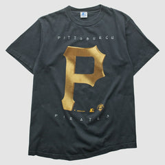 Pittsburgh Pirates Starter 90s T-Shirt - Black - M By Fanatics Real Vintage T-shirts