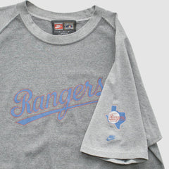Texas Rangers Nike 2000s T-Shirt - Gray - L By Fanatics Real Vintage T-shirts