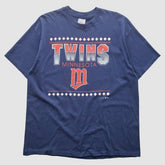 Minnesota Twins Hanes 1993 T-Shirt - Blue - XL By Fanatics Real Vintage T-shirts