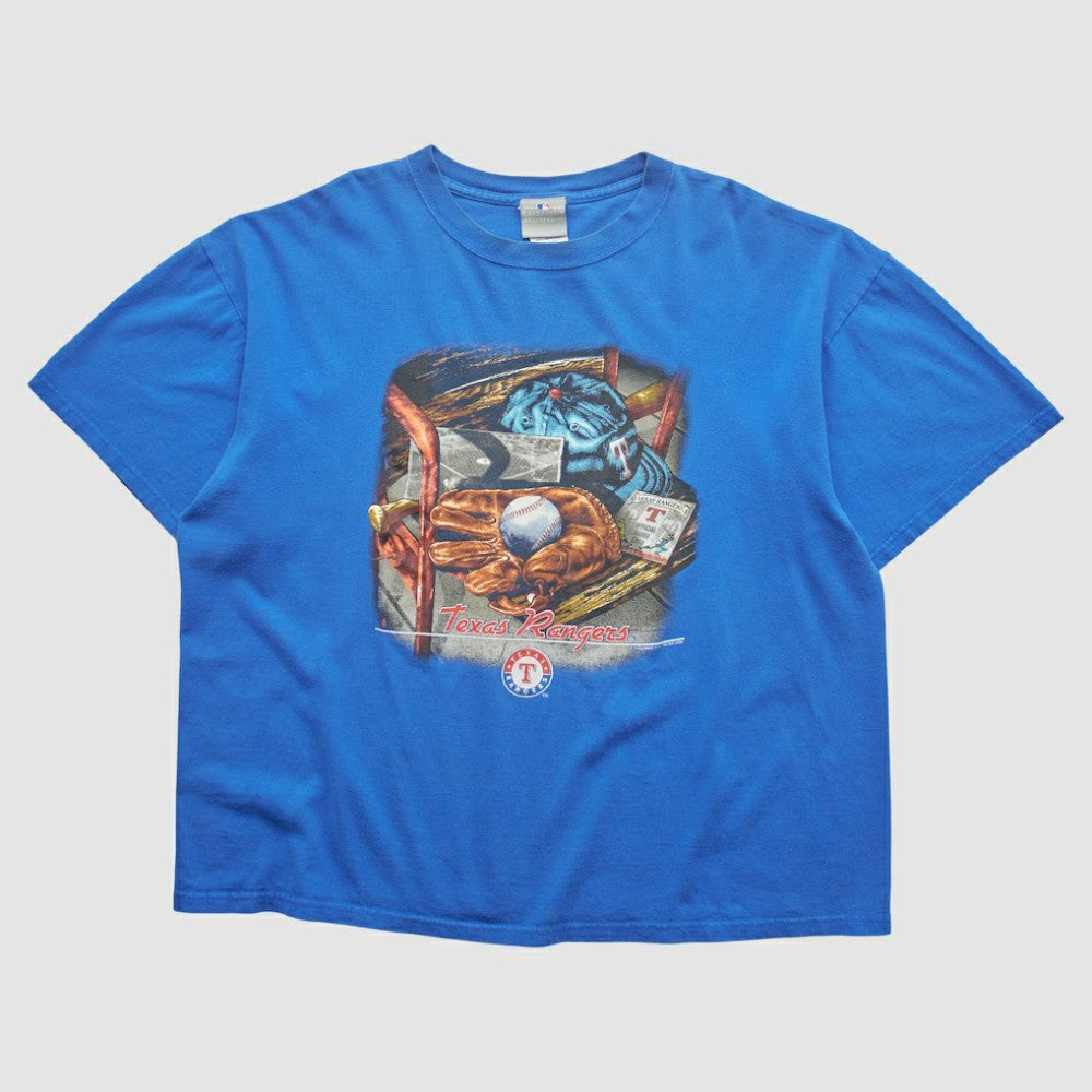 Texas Rangers 2008 T-Shirt - Blue - L By Fanatics Real Vintage T-shirts