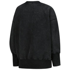 Dallas Cowboys Women's Delineate Mineral Wash Crewneck Sweatshirt Black