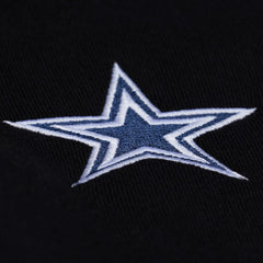 Dallas Cowboys Women's Cropped Long Sleeve Rugby Polo Black