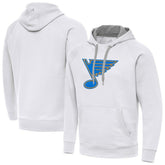 NHL St. Louis Blues Antigua Victory Pullover Hoodie - White