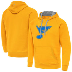 NHL St. Louis Blues Antigua Victory Pullover Hoodie - Gold