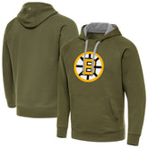 NHL Boston Bruins Antigua Victory Pullover Hoodie - Olive