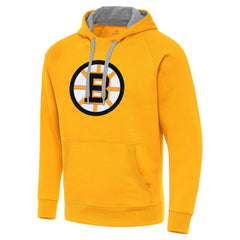 NHL Boston Bruins Antigua Victory Pullover Hoodie - Gold
