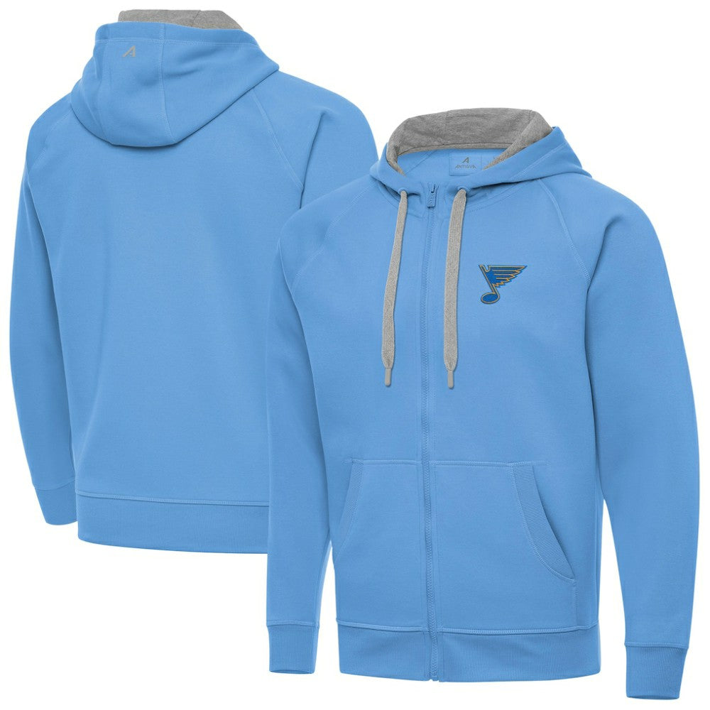 NHL St. Louis Blues Antigua Victory Full-Zip Hoodie - Blue