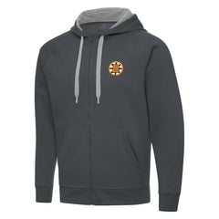 NHL Boston Bruins Antigua Victory Full-Zip Hoodie - Charcoal
