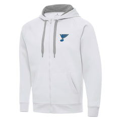 NHL St. Louis Blues Antigua Victory Full-Zip Hoodie - White