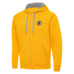 NHL Boston Bruins Antigua Victory Full-Zip Hoodie - Gold