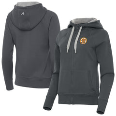 NHL Boston Bruins Antigua Women's Victory Full-Zip Hoodie - Charcoal