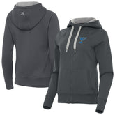 NHL St. Louis Blues Antigua Women's Victory Full-Zip Hoodie - Charcoal