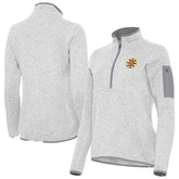 NHL Boston Bruins Antigua Women's Fortune Half-Zip Pullover - Heather Gray