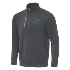 NHL St. Louis Blues Antigua Generation Quarter-Zip Pullover Top - Pewter
