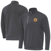 NHL Boston Bruins Antigua Generation Quarter-Zip Pullover Top - Pewter