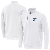 NHL St. Louis Blues Antigua Generation Quarter-Zip Pullover Top - White
