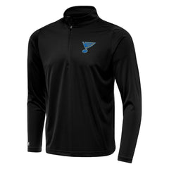 NHL St. Louis Blues Antigua Tribute Lightweight Quarter-Zip Pullover - Black