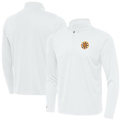 NHL Boston Bruins Antigua Tribute Lightweight Quarter-Zip Pullover - White