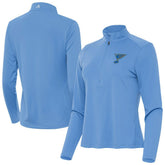 NHL St. Louis Blues Antigua Women's Tribute Half-Zip Pullover - Blue