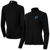NHL St. Louis Blues Antigua Women's Tribute Half-Zip Pullover - Black