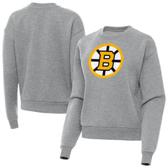 NHL Boston Bruins Antigua Women's Victory Pullover Sweatshirt - Heather Gray
