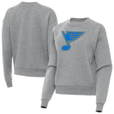 NHL St. Louis Blues Antigua Women's Victory Pullover Sweatshirt - Heather Gray