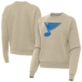 NHL St. Louis Blues Antigua Women's Victory Pullover Sweatshirt - Khaki