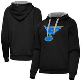 NHL St. Louis Blues Antigua Women's Victory Pullover Hoodie - Black
