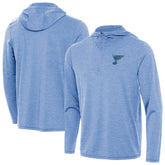 NHL St. Louis Blues Antigua Tidy Quarter-Zip Hoodie - Heather Blue