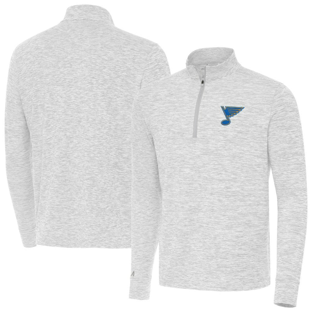 NHL St. Louis Blues Antigua Cause Quarter-Zip Jacket - Gray