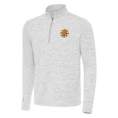 NHL Boston Bruins Antigua Cause Quarter-Zip Jacket - Gray