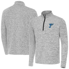 NHL St. Louis Blues Antigua Cause Quarter-Zip Jacket - Black