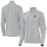 NHL Boston Bruins Antigua Mentor Long Sleeve Quarter-Zip Mock Polo - Heather Gray