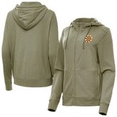 NHL Boston Bruins Antigua Women's Seeker Full-Zip Hoodie - Olive