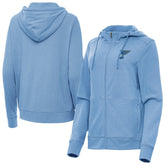 NHL St. Louis Blues Antigua Women's Seeker Full-Zip Hoodie - Heather Blue