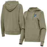 NHL St. Louis Blues Antigua Women's Justice Pullover Hoodie - Olive