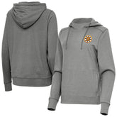NHL Boston Bruins Antigua Women's Justice Pullover Hoodie - Heather Black