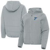 NHL St. Louis Blues Antigua Women's Raglan Universe Full-Zip Hooded Jacket - Gray
