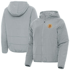 NHL Boston Bruins Antigua Women's Raglan Universe Full-Zip Hooded Jacket - Gray