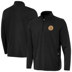 NHL Boston Bruins Antigua Perilous Quarter-Zip Sweatshirt - Black