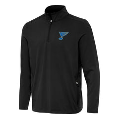 NHL St. Louis Blues Antigua Perilous Quarter-Zip Sweatshirt - Black