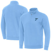NHL St. Louis Blues Antigua Victory Quarter-Zip Pullover Top - Blue