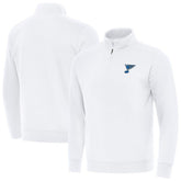 NHL St. Louis Blues Antigua Victory Quarter-Zip Pullover Top - White
