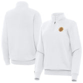 NHL Boston Bruins Antigua Women's Victory Quarter-Zip Pullover Top - White